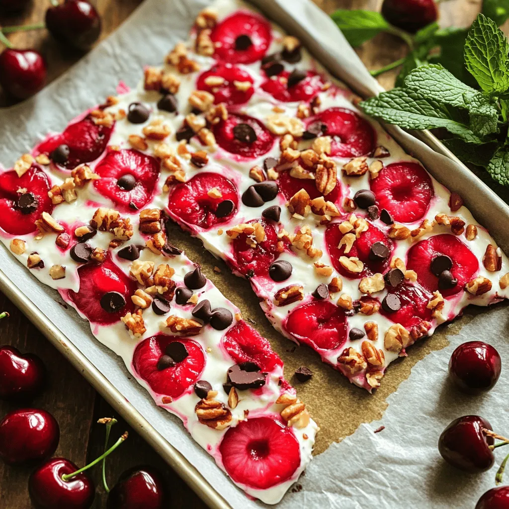 Cherry Yogurt Bark Einfaches und leckeres Rezept