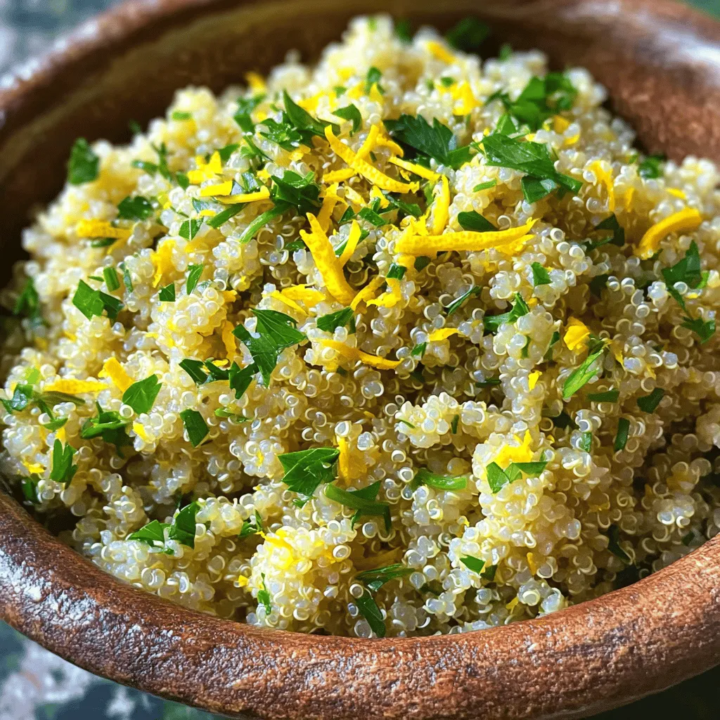 Simple Lemon Herb Quinoa frisch und lecker genießen