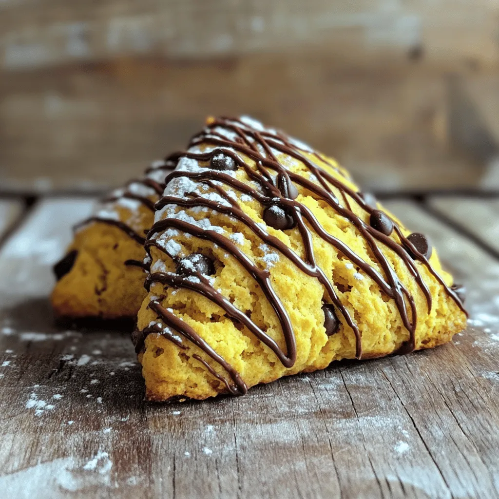 Schokoladenstückchen-Kürbis-Scones leckeres Rezept