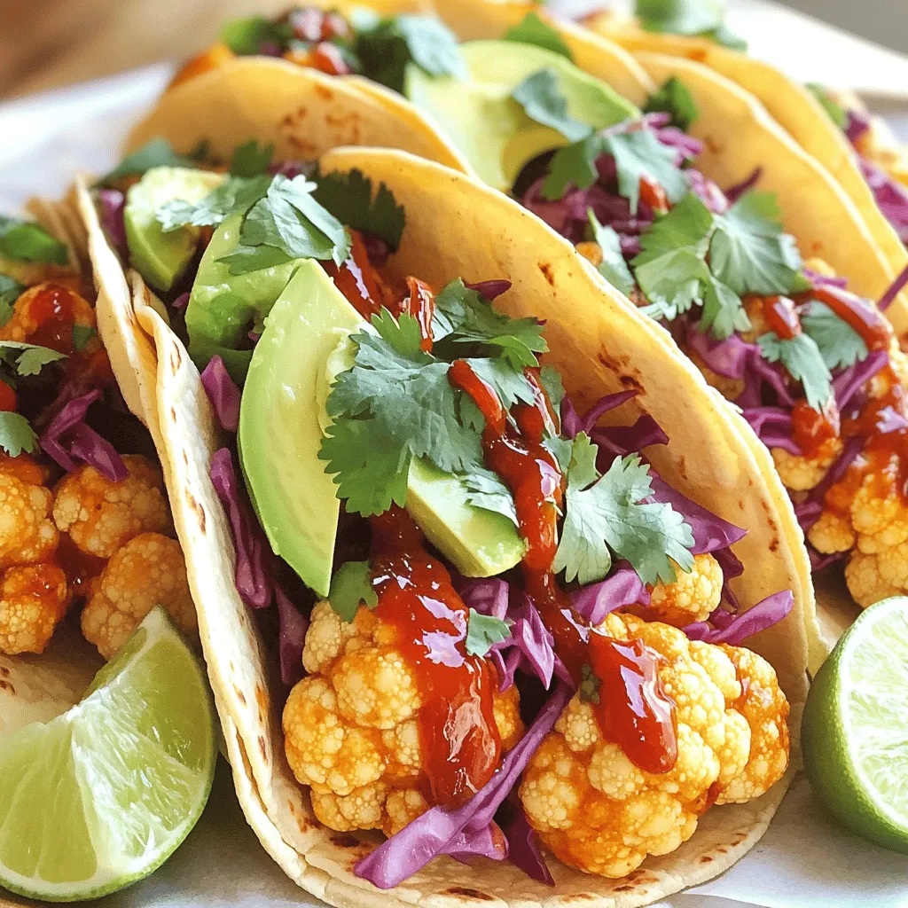 Spicy Sriracha Cauliflower Tacos Geschmacksvoll genießen