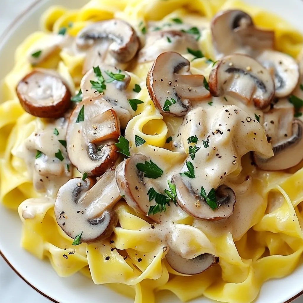 Creamy Mushroom Stroganoff Einfache und Schmackhafte Idee