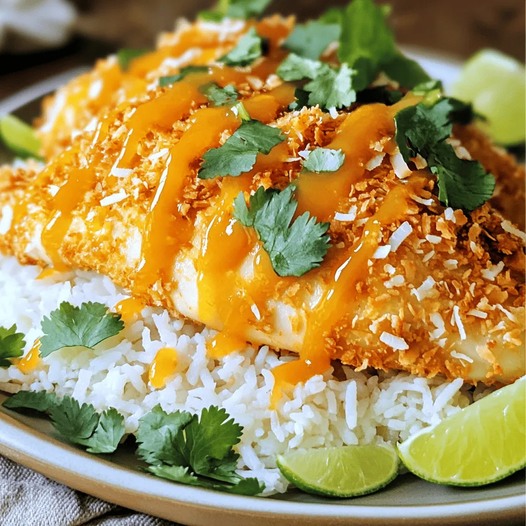 Kokos-Hühnchen mit Aprikosen-Sauce Verlockendes Rezept