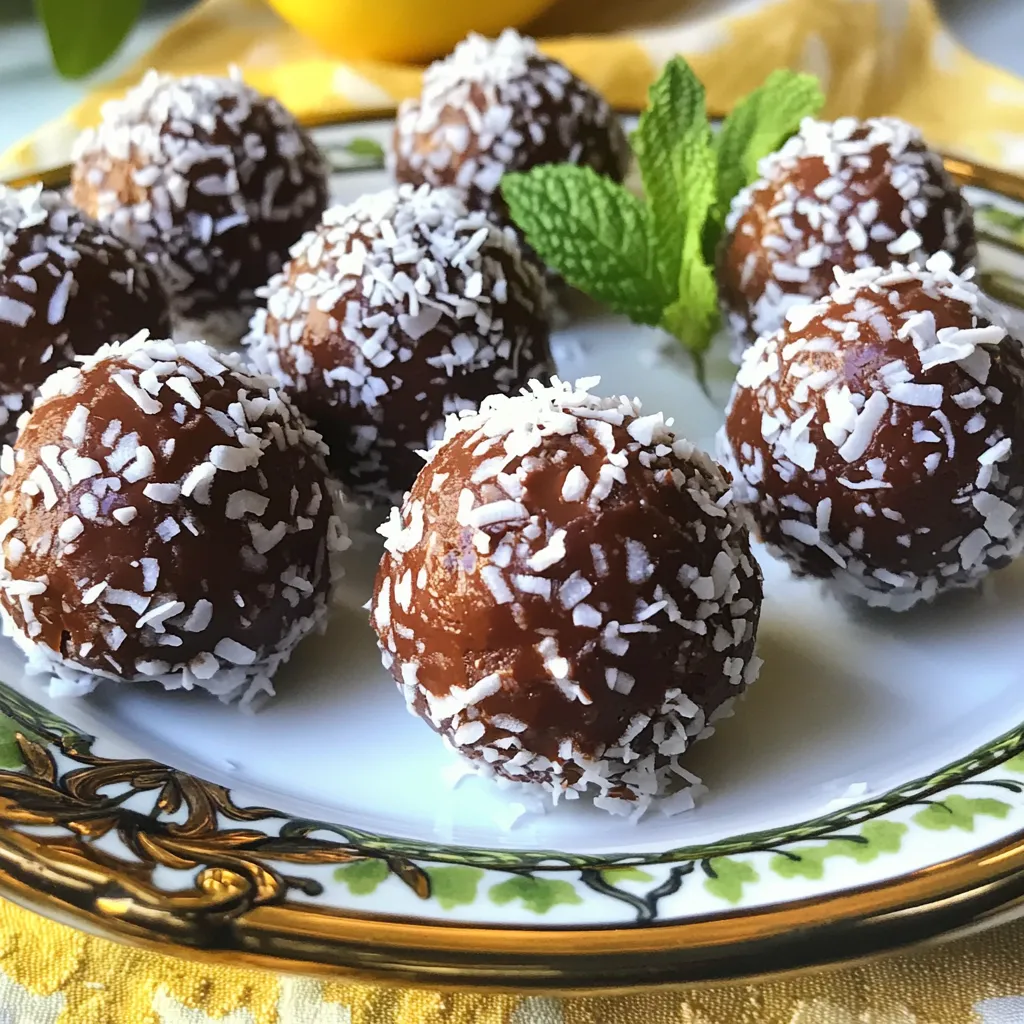 No Bake Chocolate Coconut Balls Einfache Rezeptanleitung