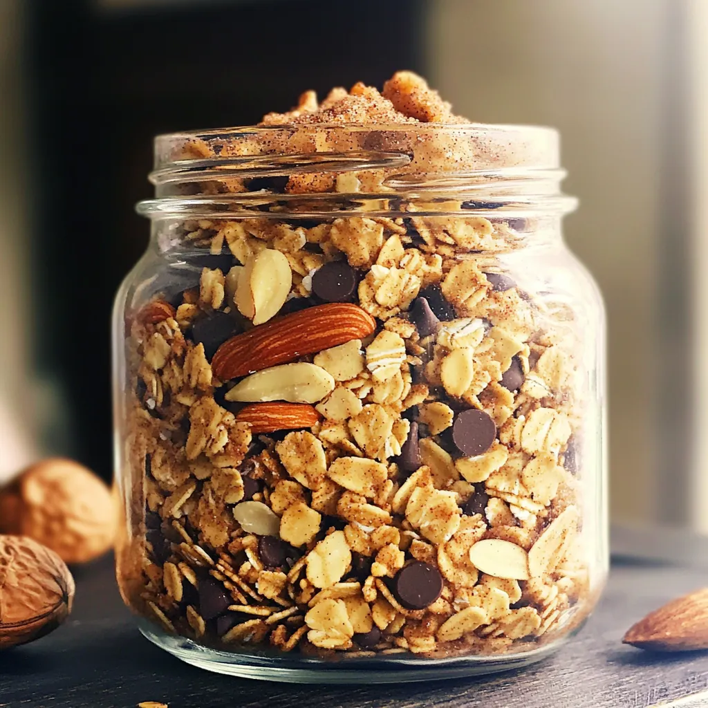 Cinnamon Sugar Churro Granola Gesunder Snack Genuss