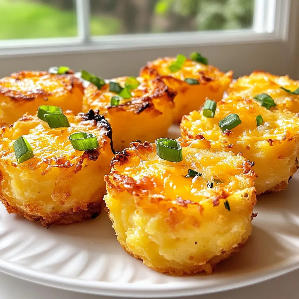 Cheesy Mashed Potato Puffs Wärmendes Komfortessen