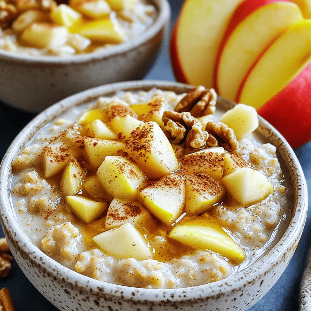 Apfel-Zimt Haferbrei Nahrhaft und Einfach Zubereiten