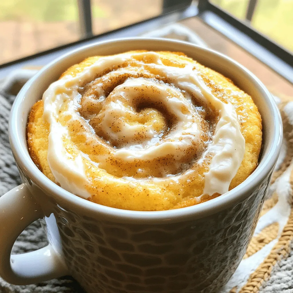 Cinnamon Roll Mug Cake Schneller und leckerer Genuss