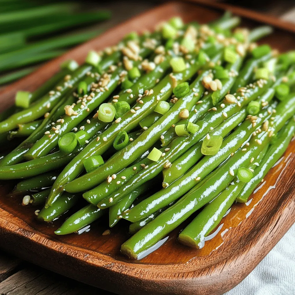 Honig-Knoblauch-Grüne-Bohnen Lecker und Einfach