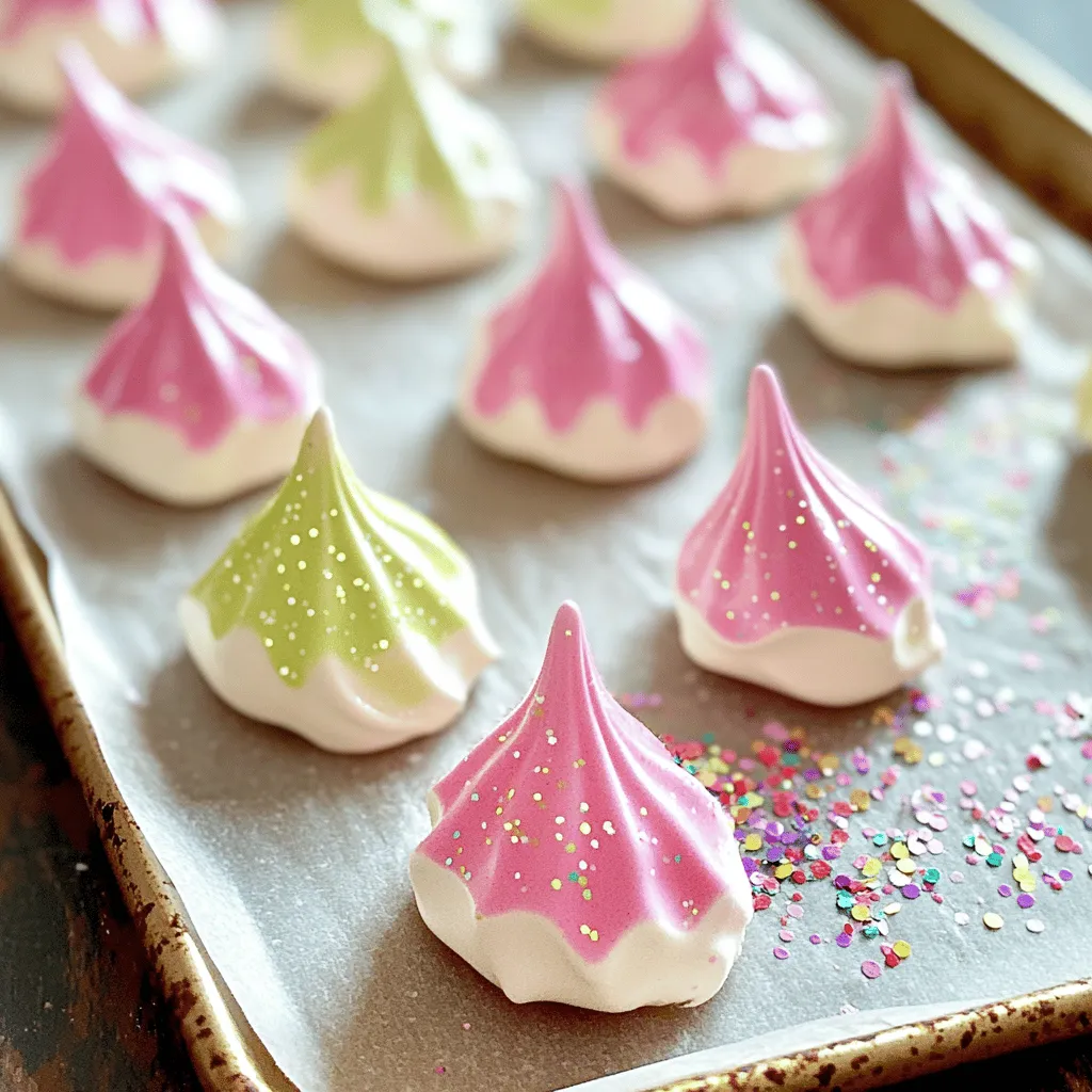 Die Zubereitung von Jello Meringue Cookies ist einfach und macht Spaß. Du kannst mit verschiedenen Farben und Geschmäckern experimentieren. Lass uns die Schritte zusammen durchgehen.