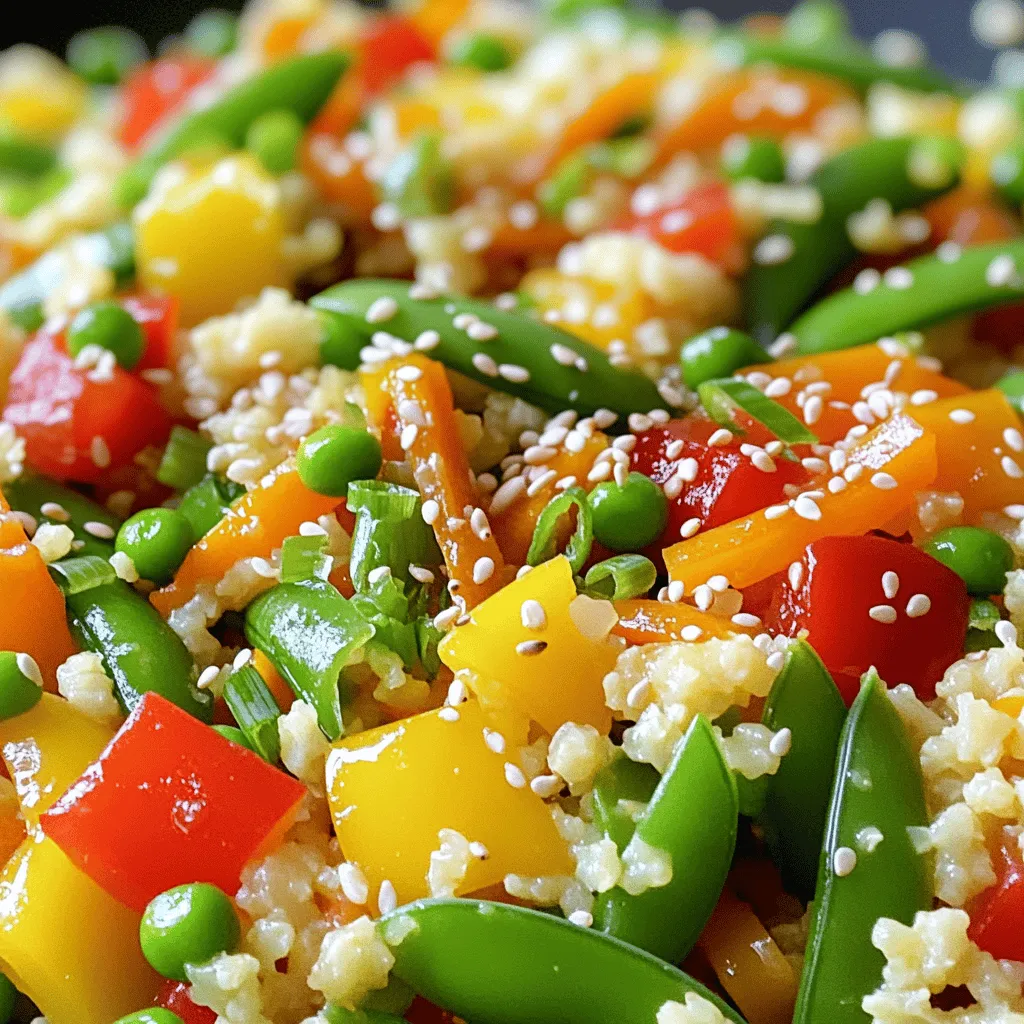 Cauliflower Rice Stir-Fry Gesunde und einfache Mahlzeit