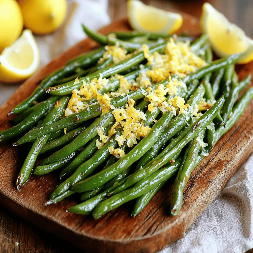 Roasted Parmesan Green Beans Einfach und Lecker
