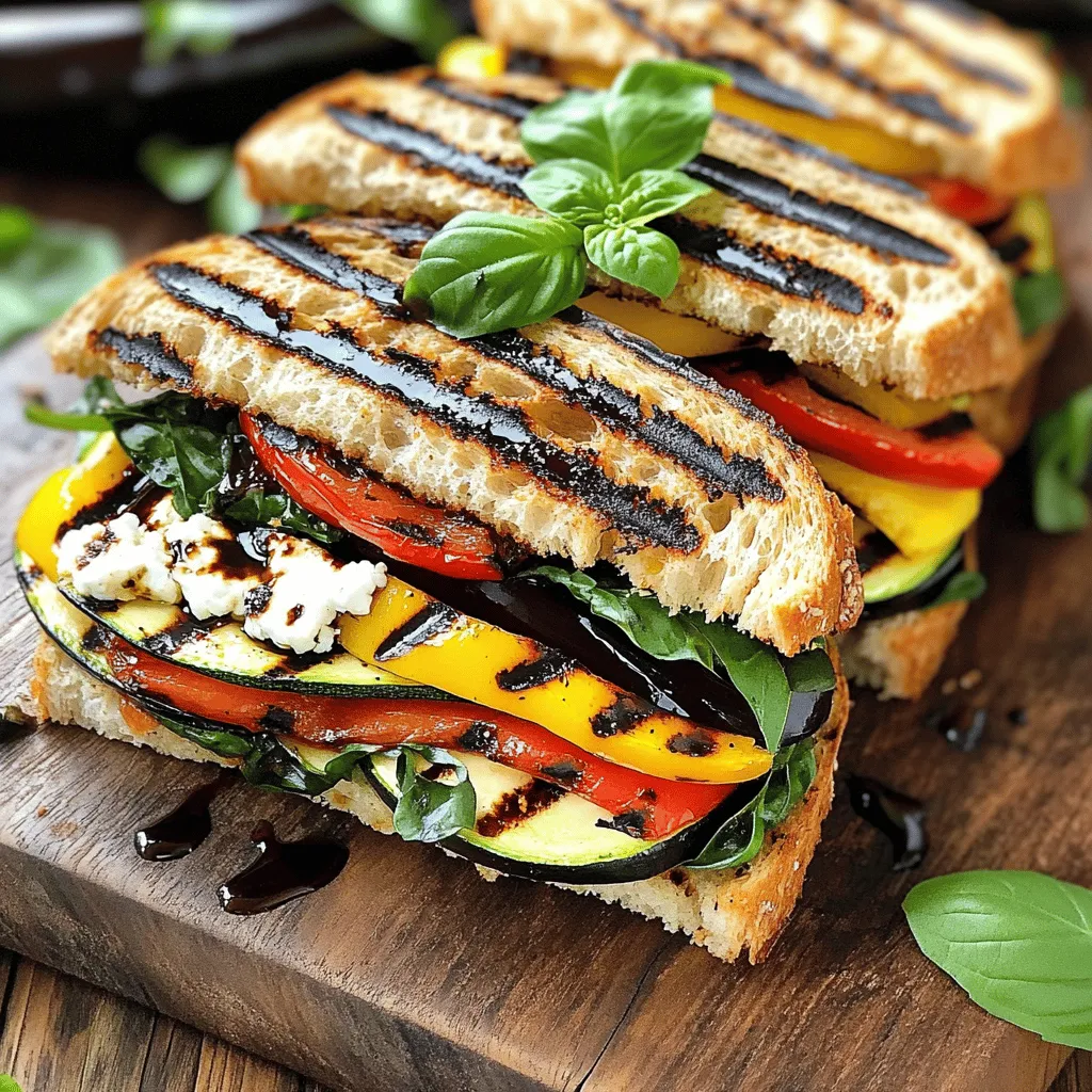 Grilled Vegetable Panini Einfach und Lecker Zubereiten