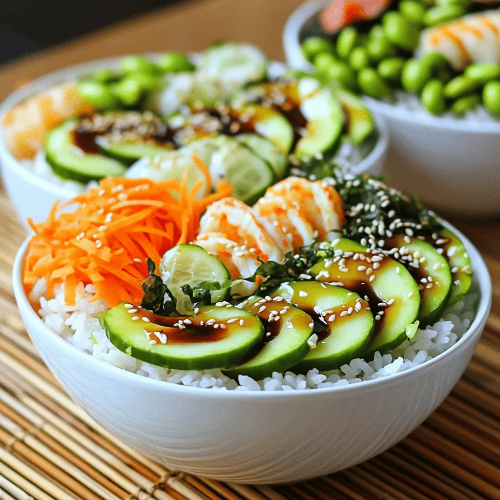 Sushi Roll Bowls Frisch und Einfach Zubereiten