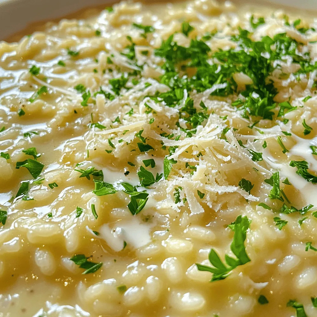 Cremiges Knoblauch-Parmesan-Risotto Einfache Anleitung