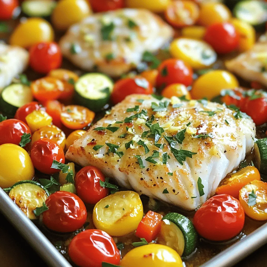 Lemon Garlic Roasted Cod Sheet Pan Zart und Gesund