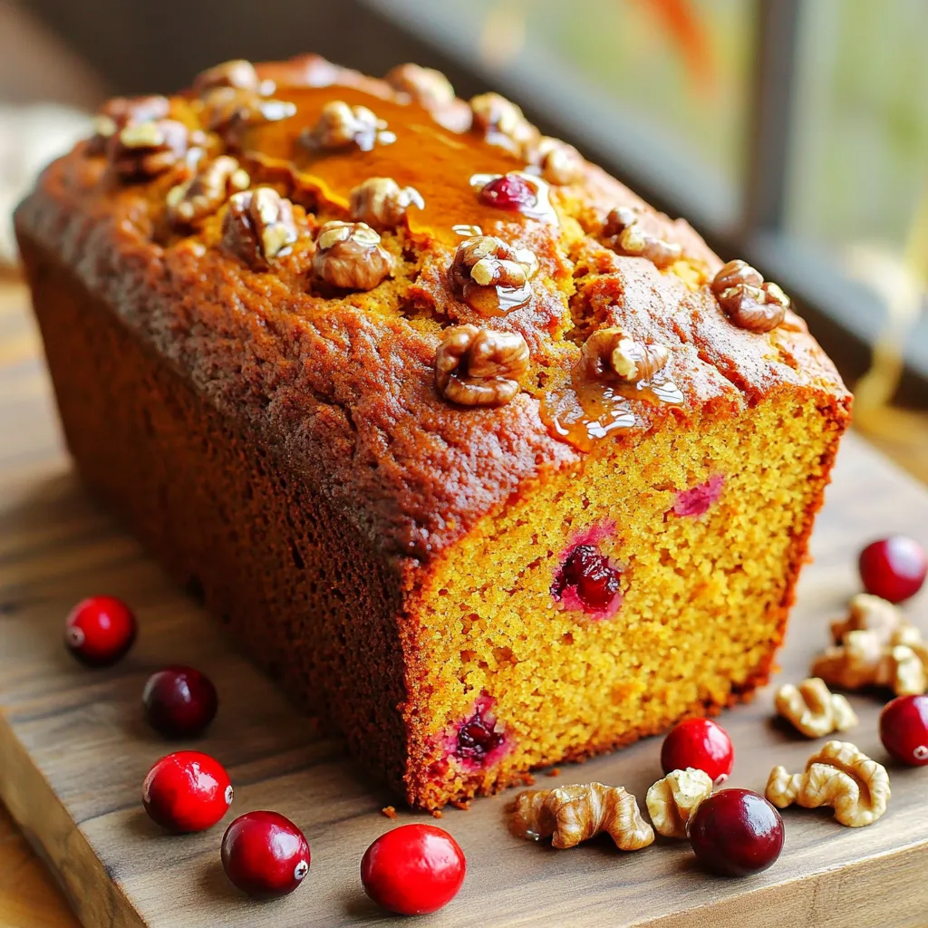 Cranberry Walnut Pumpkin Bread Bakery Style Rezept