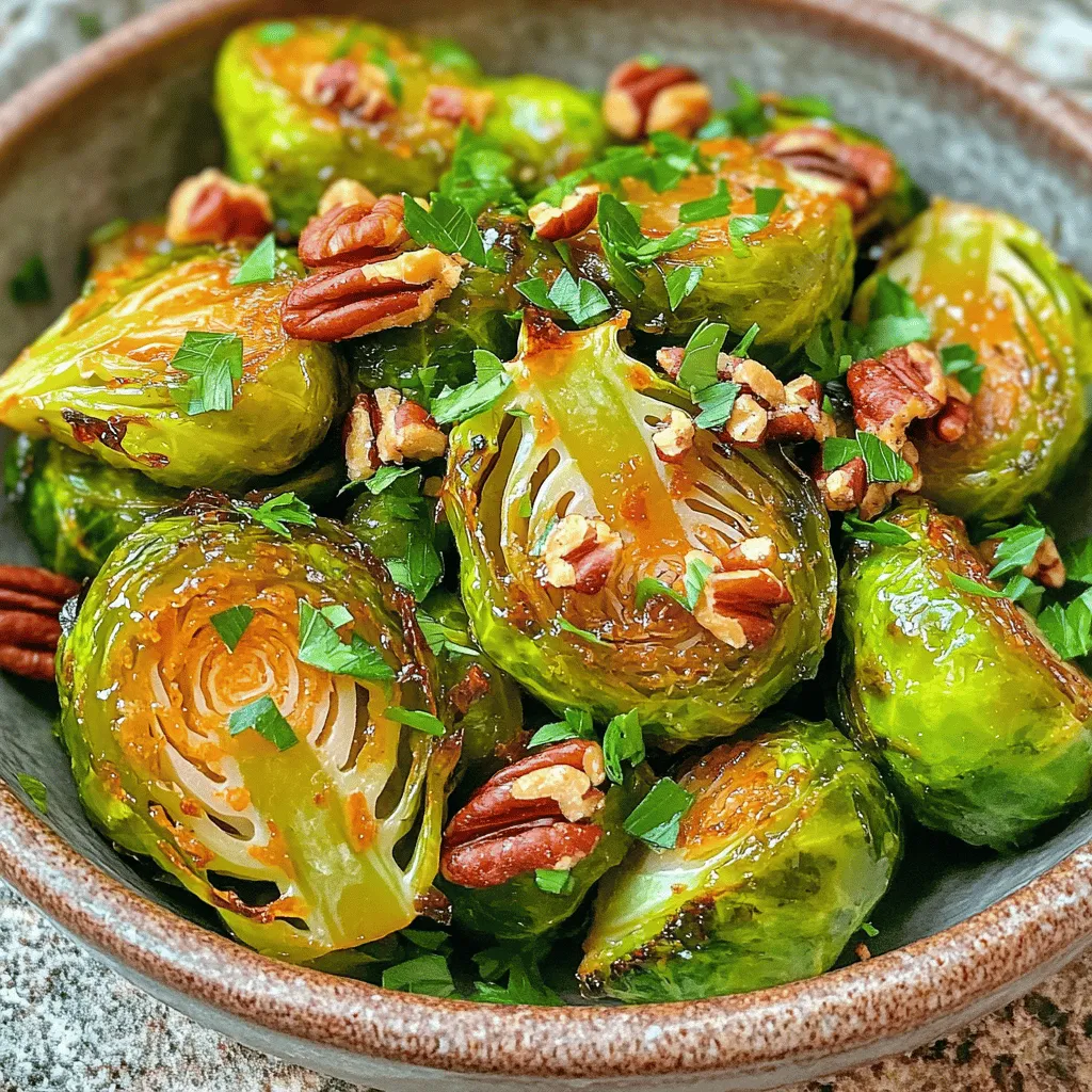 Ahornsirup-Glasierte Rosenkohl Einfaches Rezept