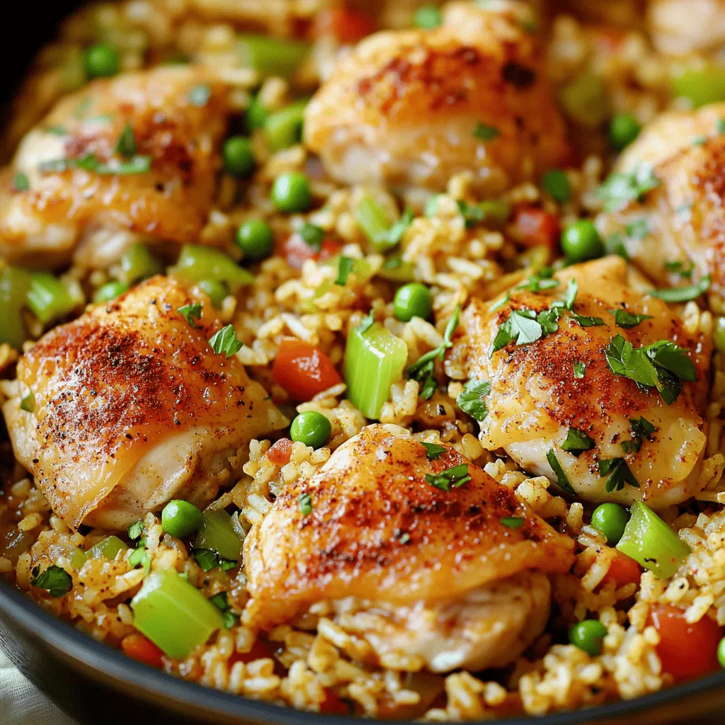 One Pot Chicken and Dirty Rice Einfaches Rezept