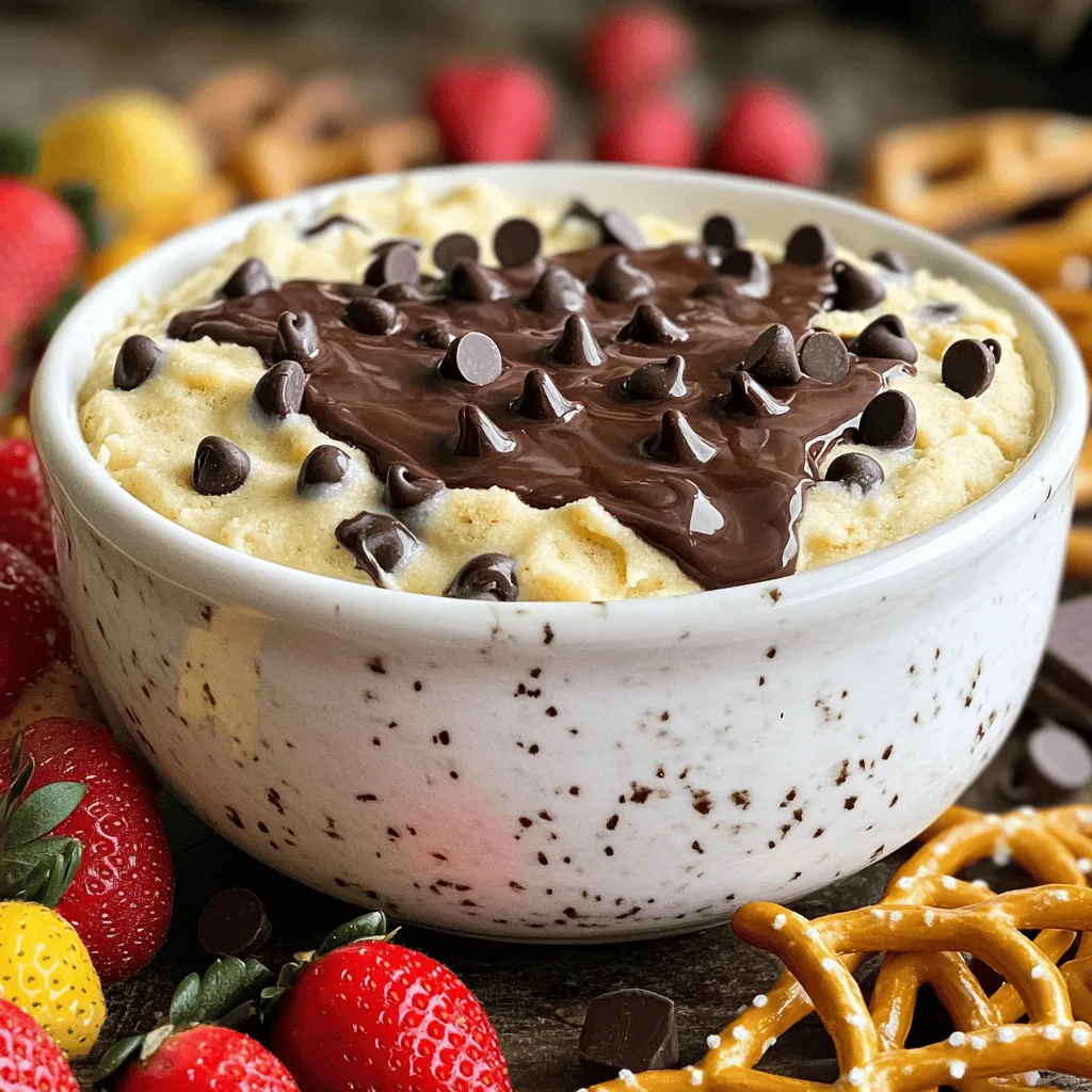 Schokoladenstückchen-Teig-Dip köstlich und einfach