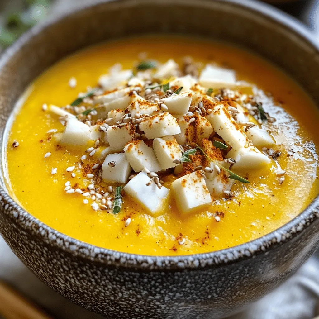 Kürbiscremesuppe mit gerösteten Kürbiskernen Rezept