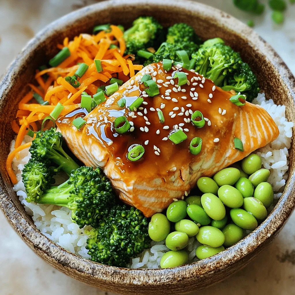 Teriyaki Salmon Bowl Einfaches und Schmackhaftes Gericht