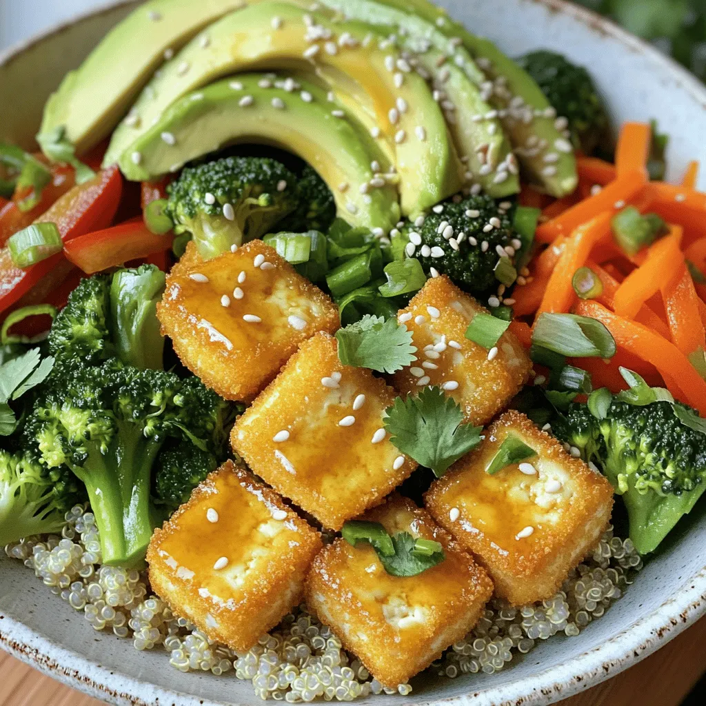 Crispy Tofu Power Bowl für gesunde Ernährung genießen