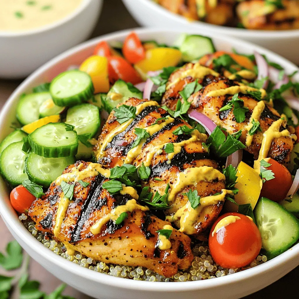 Einfaches Chicken Shawarma Bowls Rezept zum Genießen