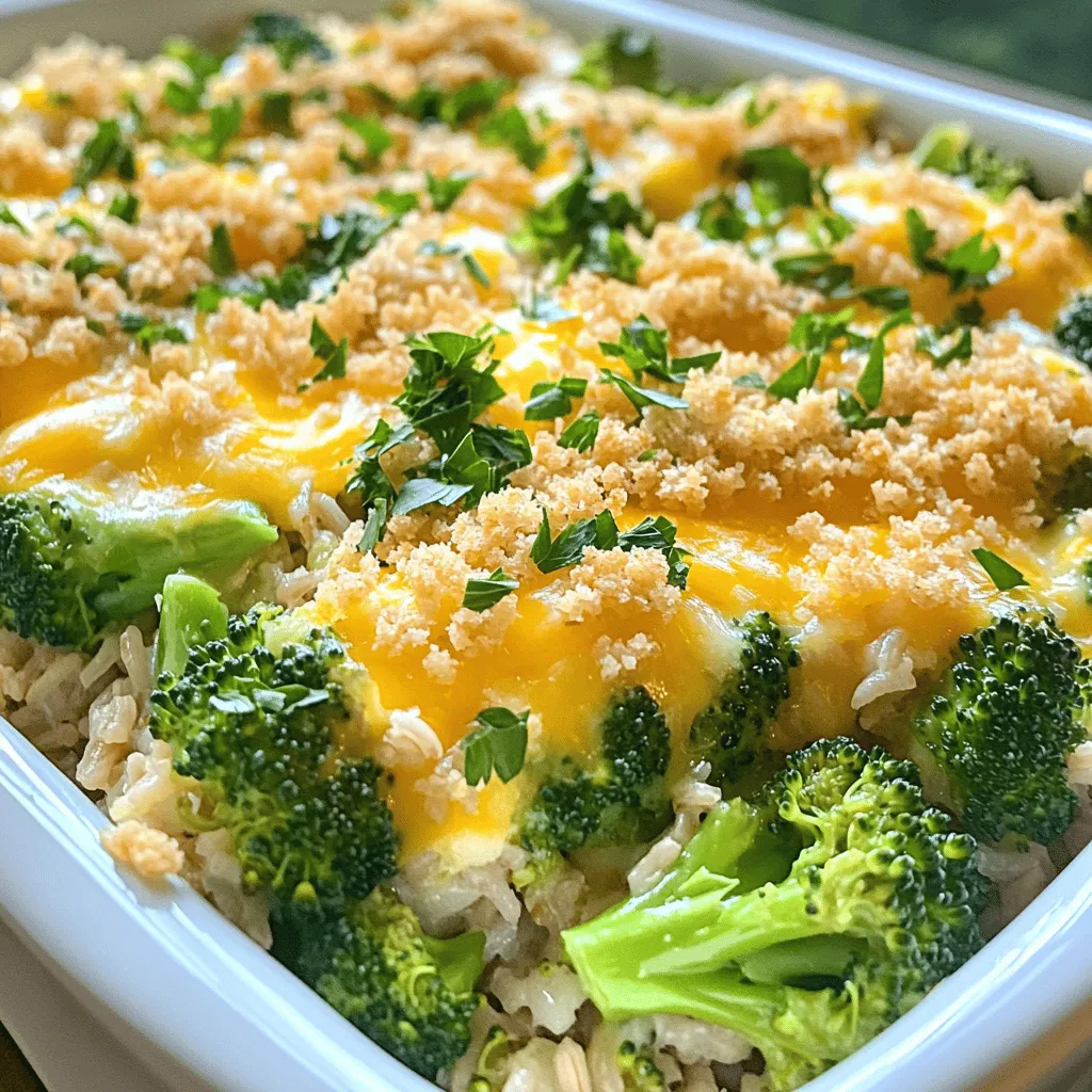 Cheesy Broccoli Rice Casserole Einfach und Lecker