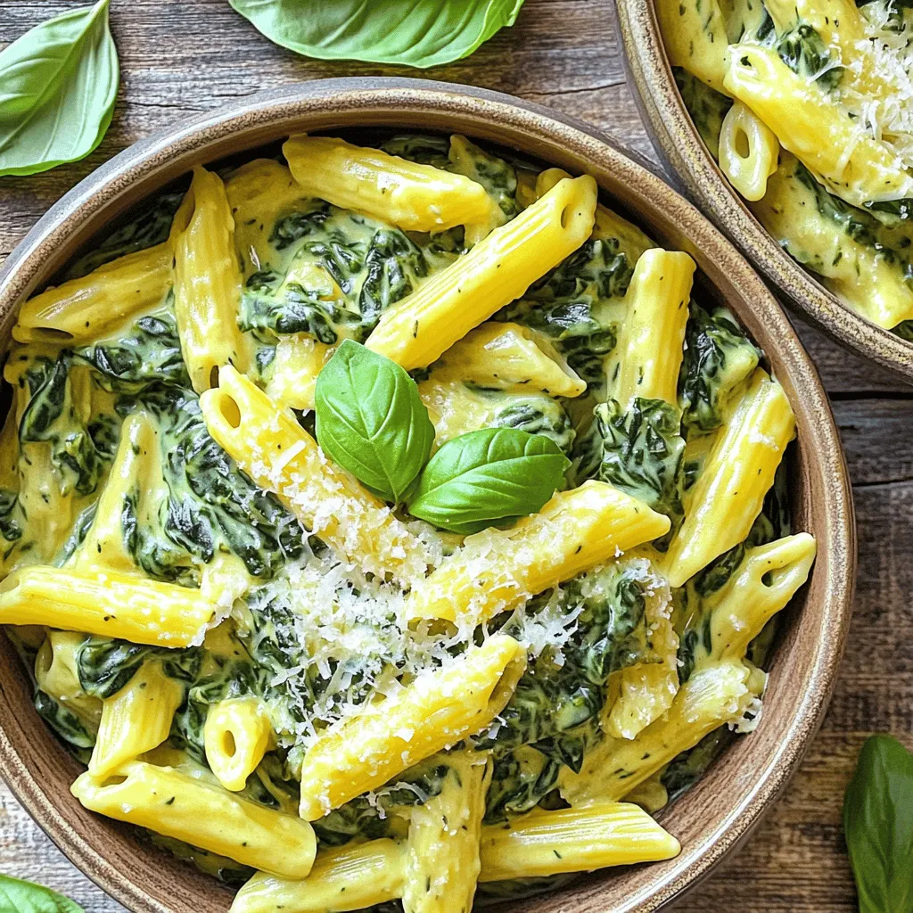 One-Pot Creamy Spinach Ricotta Pasta Schnelle Delikatesse