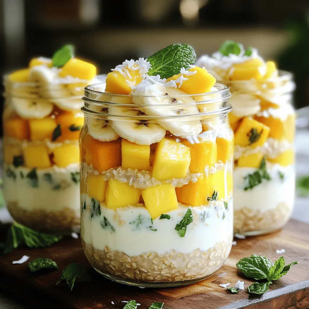 Tropical Overnight Oats Schnell und Nahrhaft Genießen