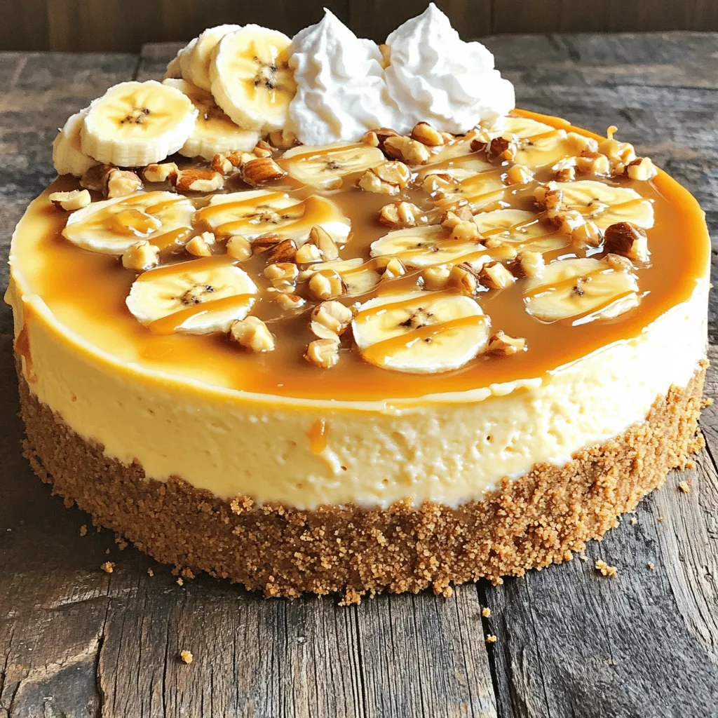 Leckerer Banana Caramel Nut Cheesecake Einfaches Rezept