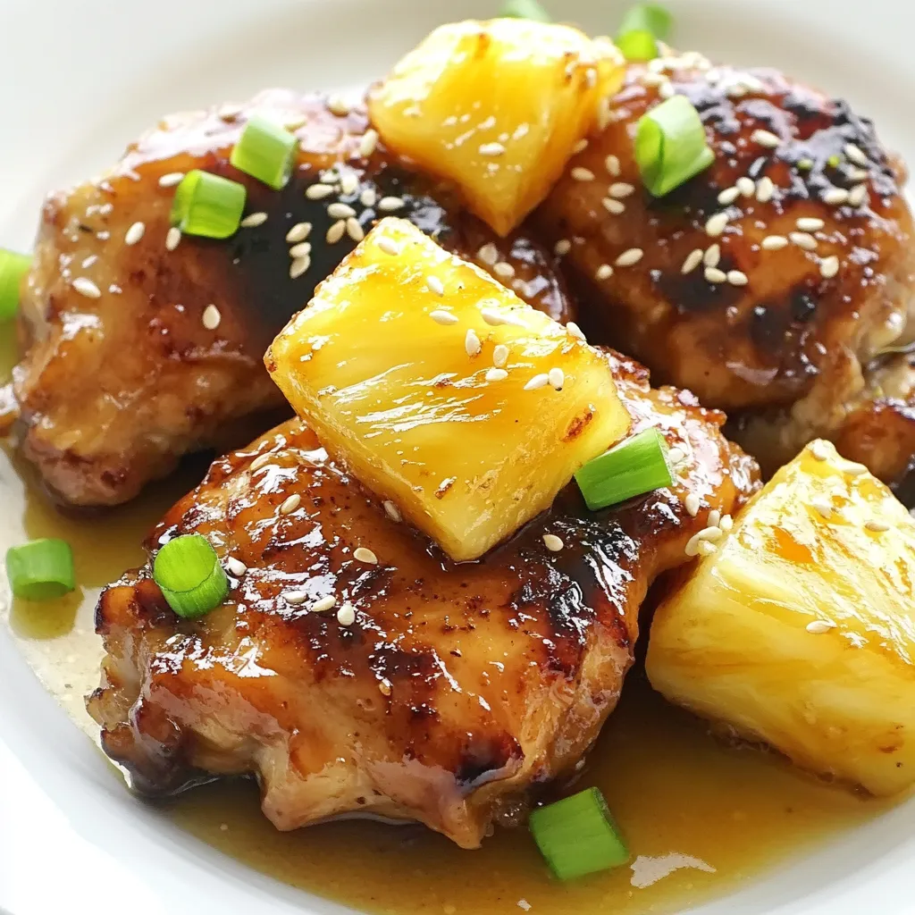 Braunes Zucker-Ananas-Hühnchen Schnelle und einfache Zubereitung