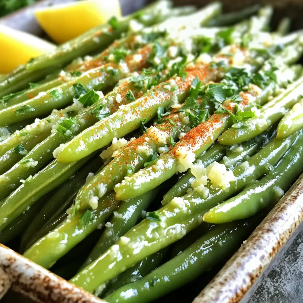 Air Fryer Knoblauchbutter-Grüne Bohnen Genuss Rezept