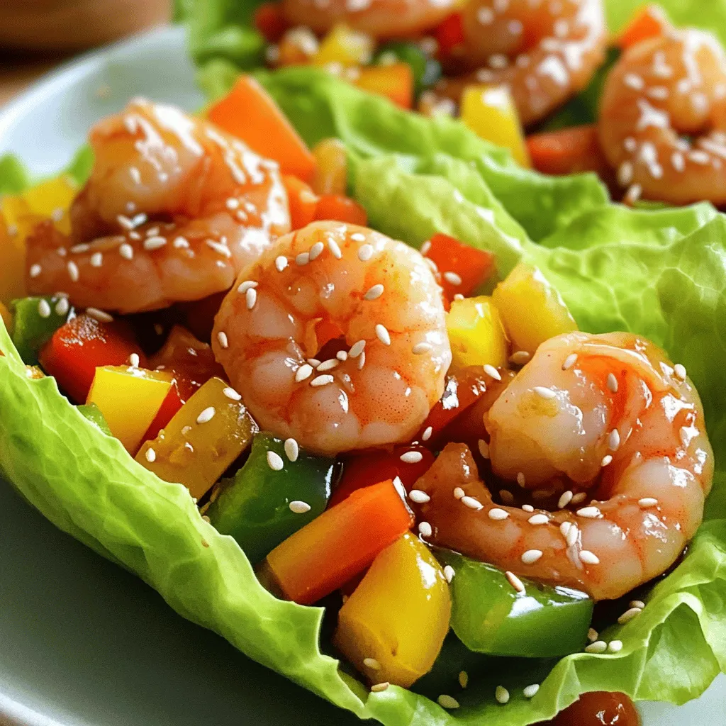 Teriyaki Shrimp Lettuce Wraps Gesund und Schmackhaft
