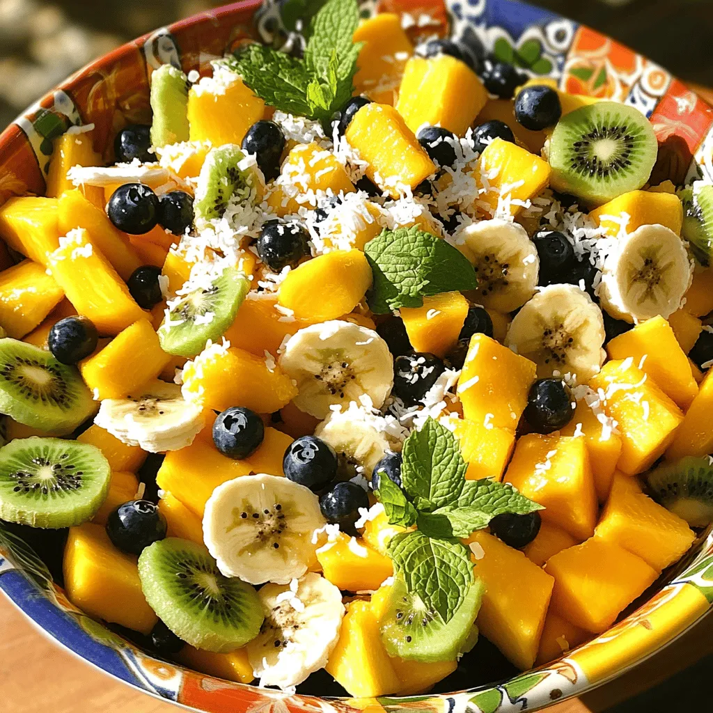 Tropischer Fruchtsalat Frisch und Nährstoffreich