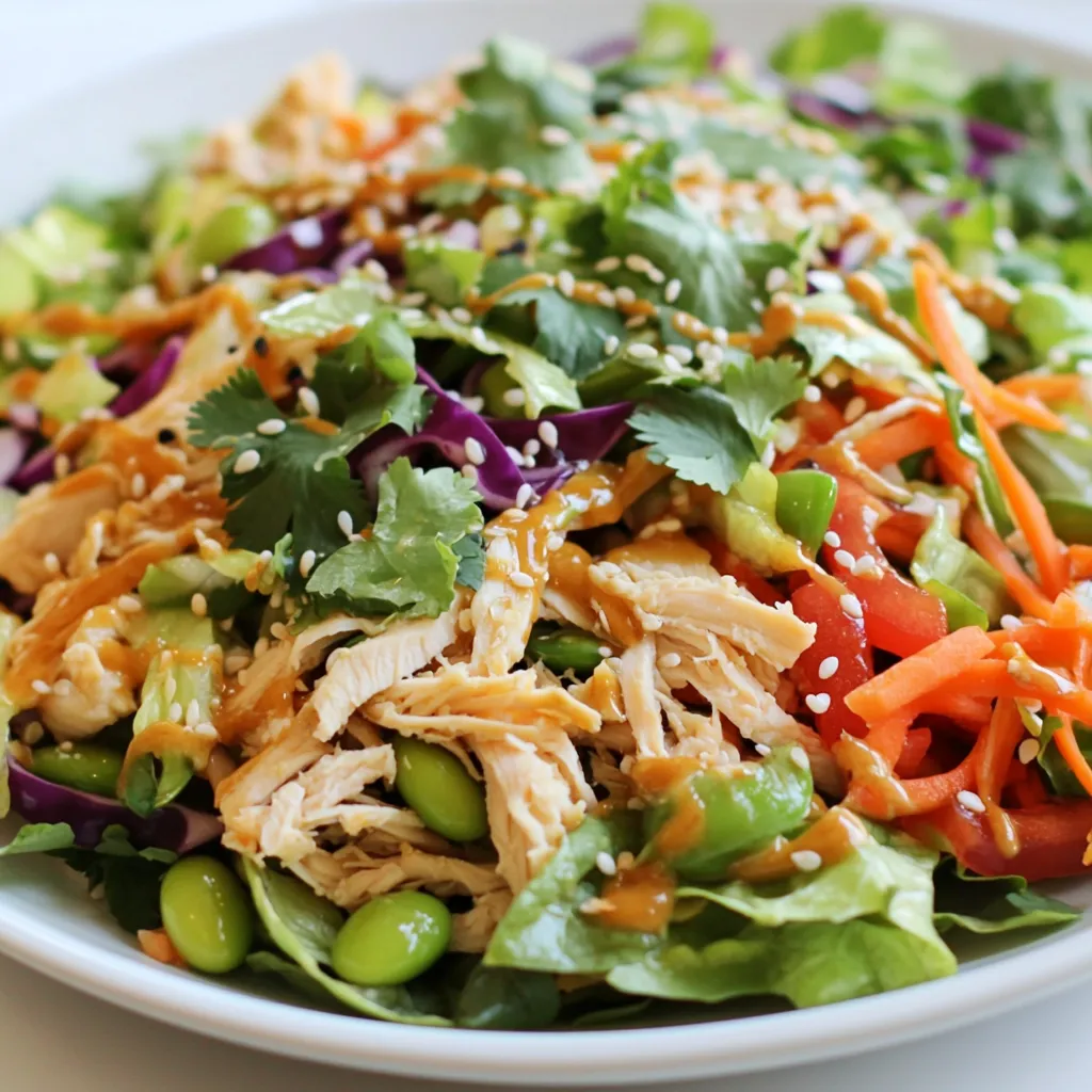 Asiatischer Sesam-Hühnchensalat köstlich genießen