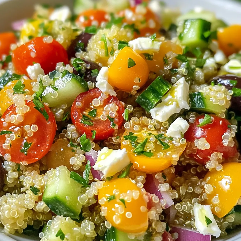 Mediterraner Quinoa-Salat Frisch und Nahrhaft
