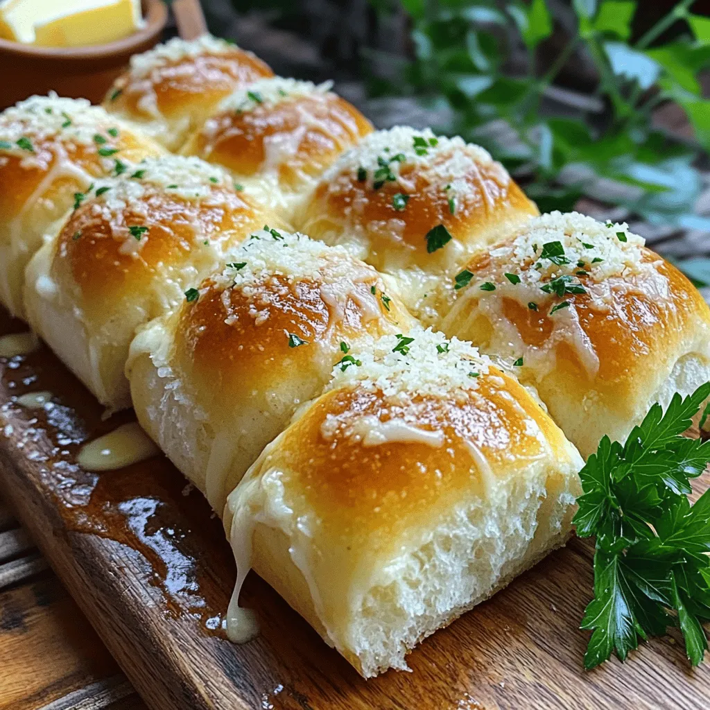 Garlic Parmesan Dinner Rolls für jeden Anlass lecker