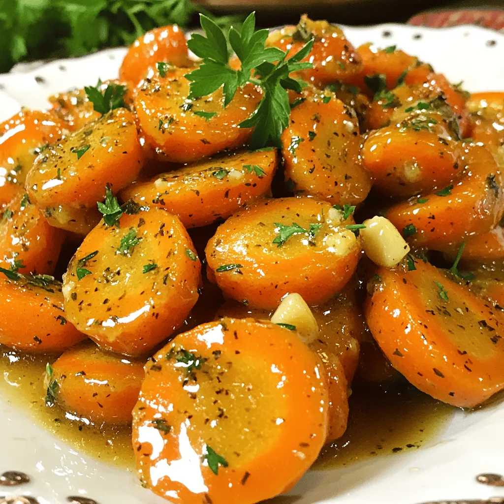 Honig-Knoblauch-Butter-Möhren Köstliches Rezept