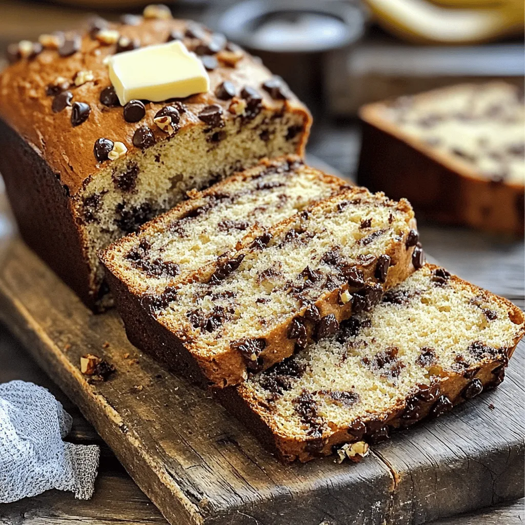 Schmackhaftes Chocolate Chip Banana Bread Rezept