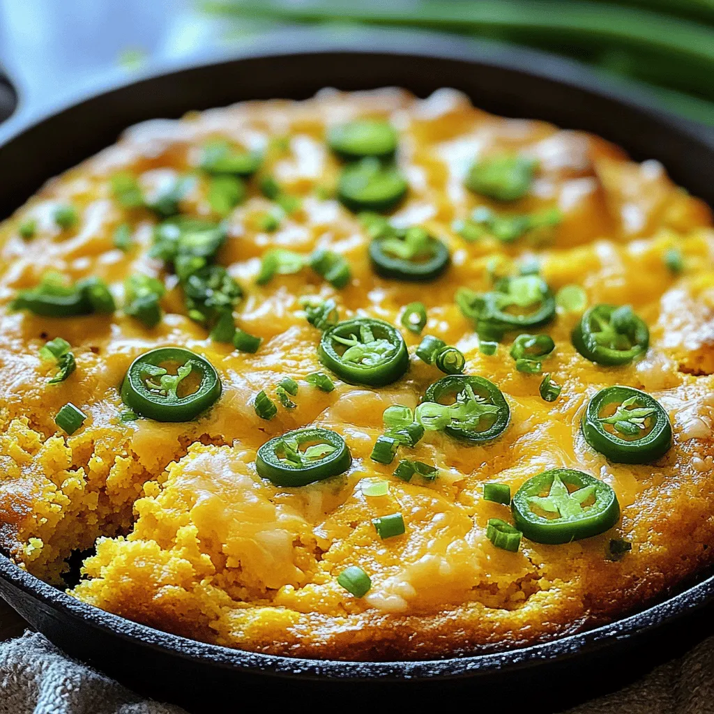 Jalapeño Cheddar Cornbread Einfach und Lecker Rezept