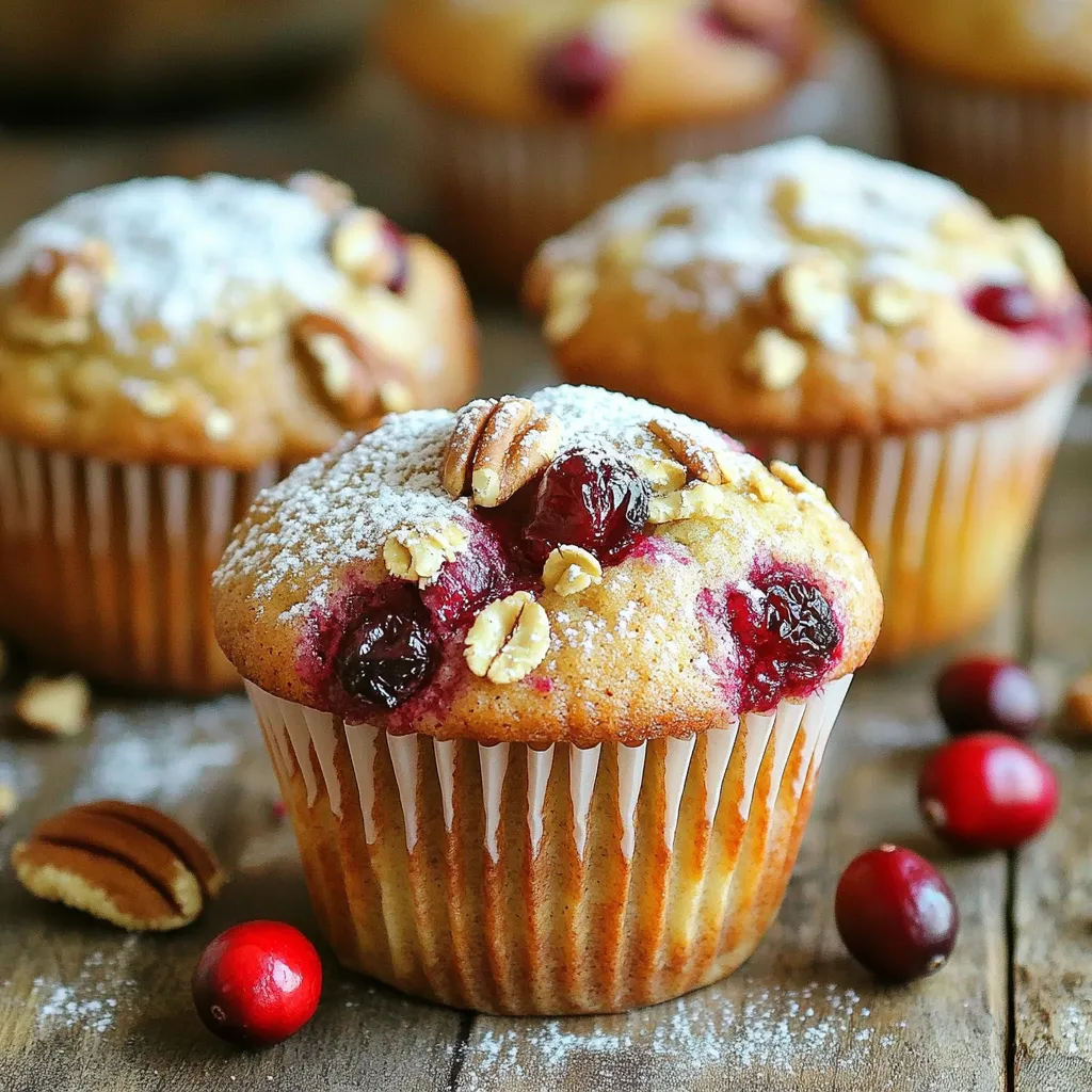 Cranberry Pecan Muffins für gesunden Genuss