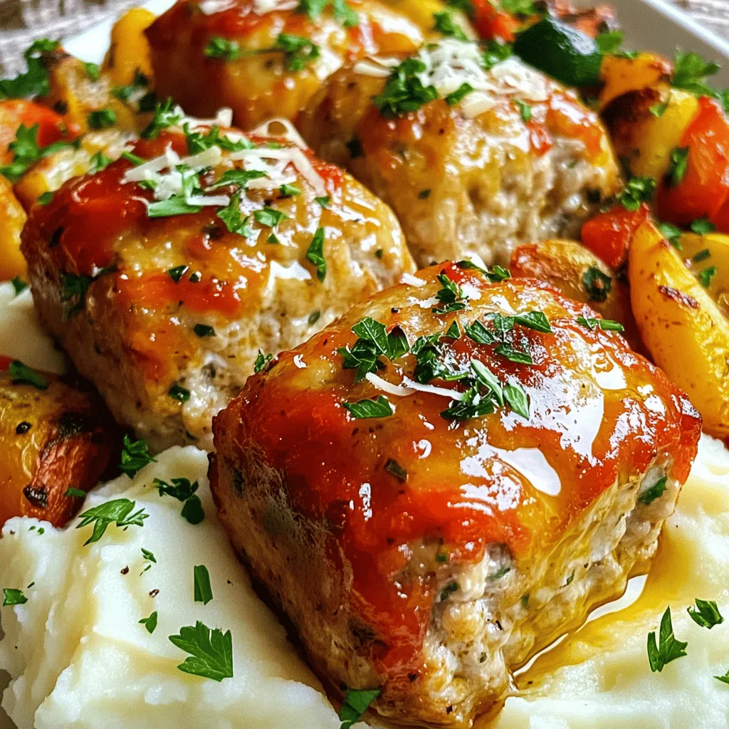 Garlic Parmesan Chicken Meatloaves für jeden Anlass