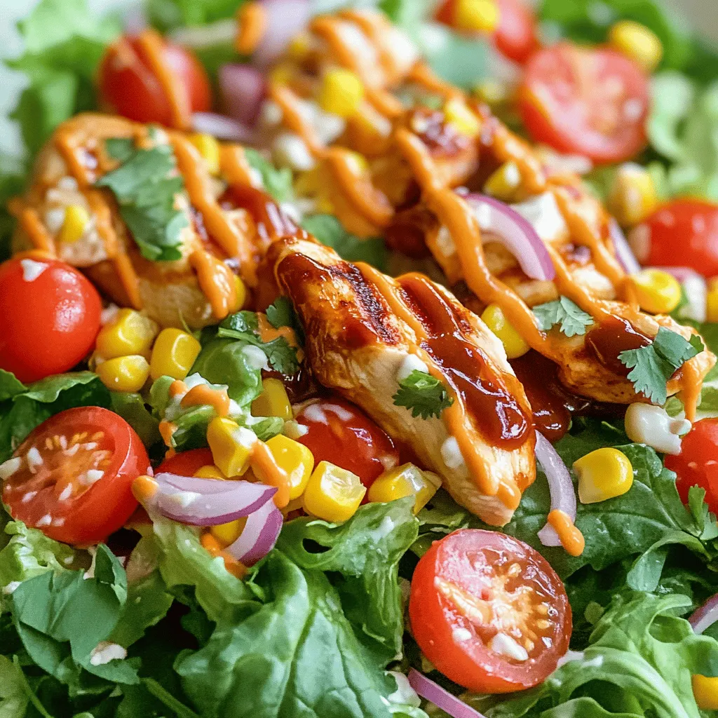 BBQ Ranch Chicken Salad Einfach und Lecker Rezept