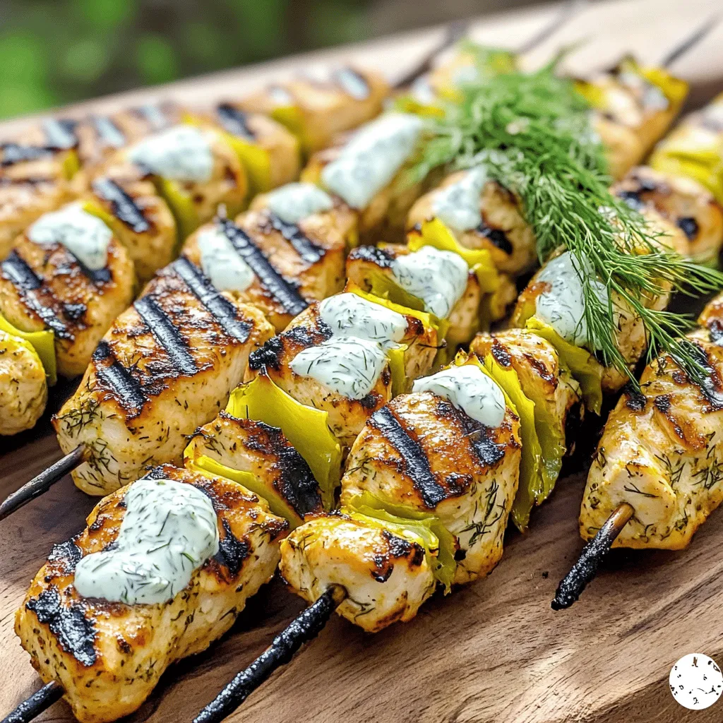 Pickle Ranch Chicken Skewers Köstliche Grillideen