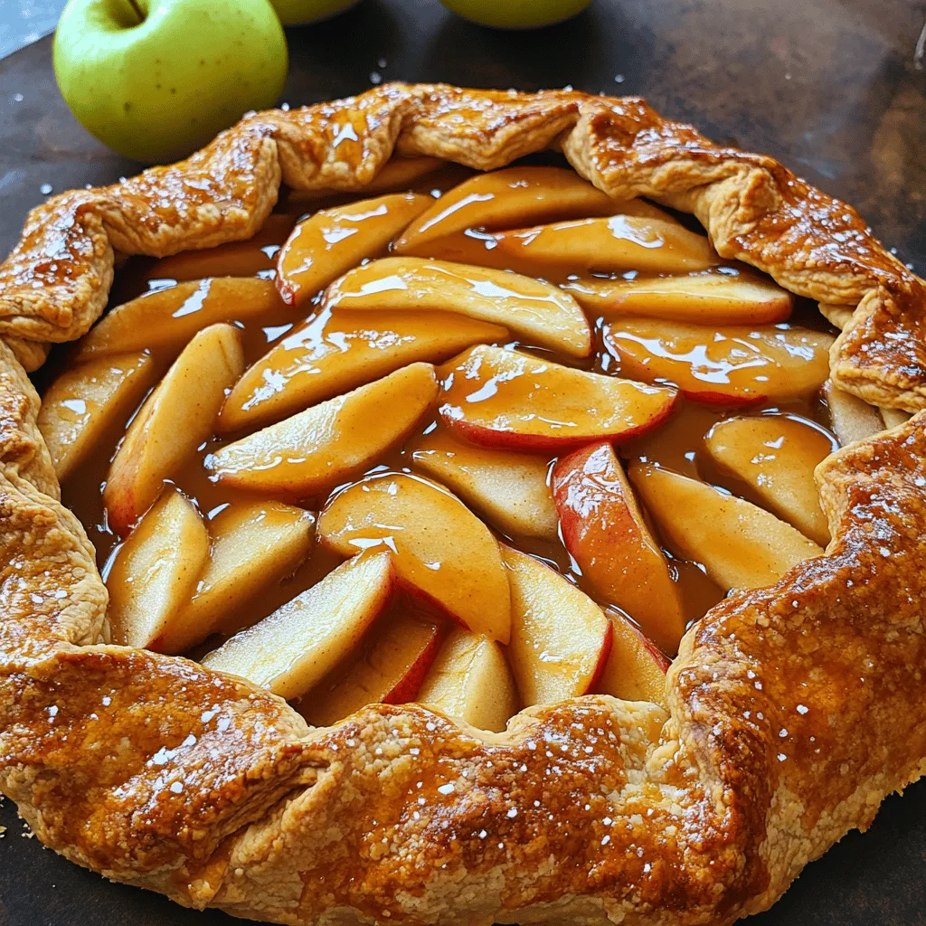 Karamellisierte Apfel-Galette Einfaches und Köstliches Rezept