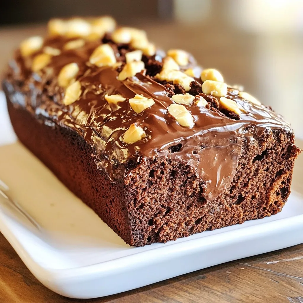Schokoladen-Erdnussbutter-Bananenbrot für Genießer