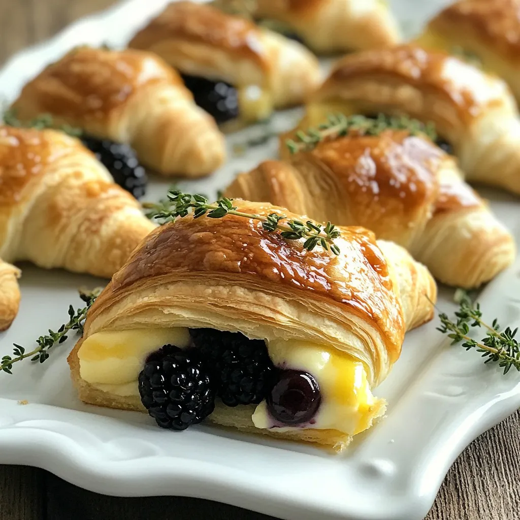 Leckere Blackberry Brie Crescent Bites Einfaches Rezept