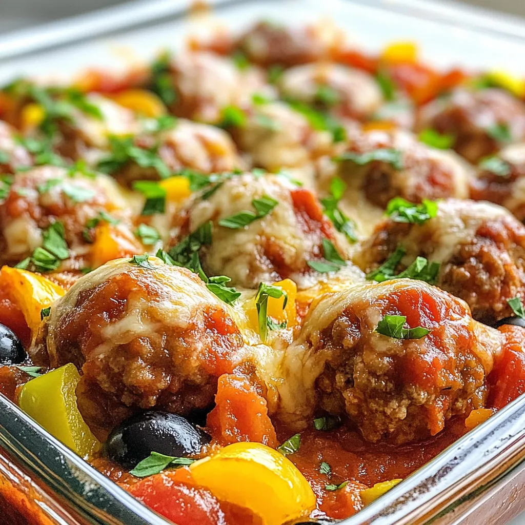 Leckere Fleischbällchen-Auflauf Einfache und Schnelle Idee