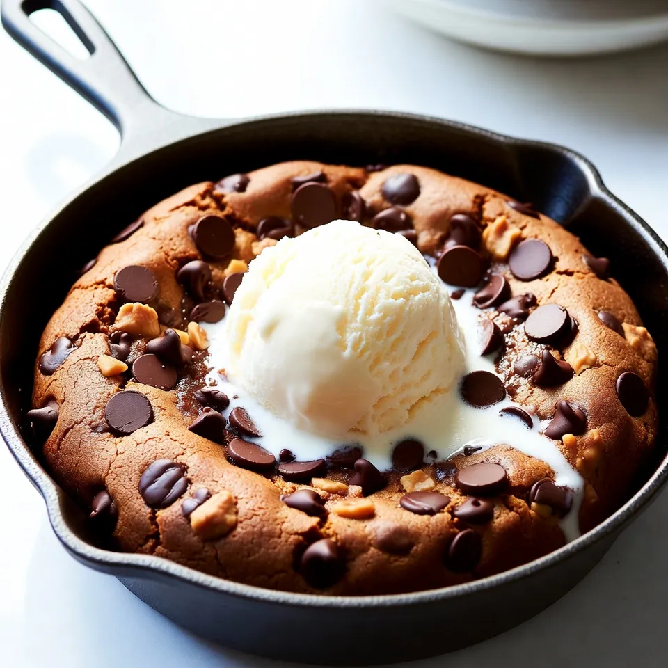 Chocolate Chip Cookie Skillet Leckeres Dessert-Rezept